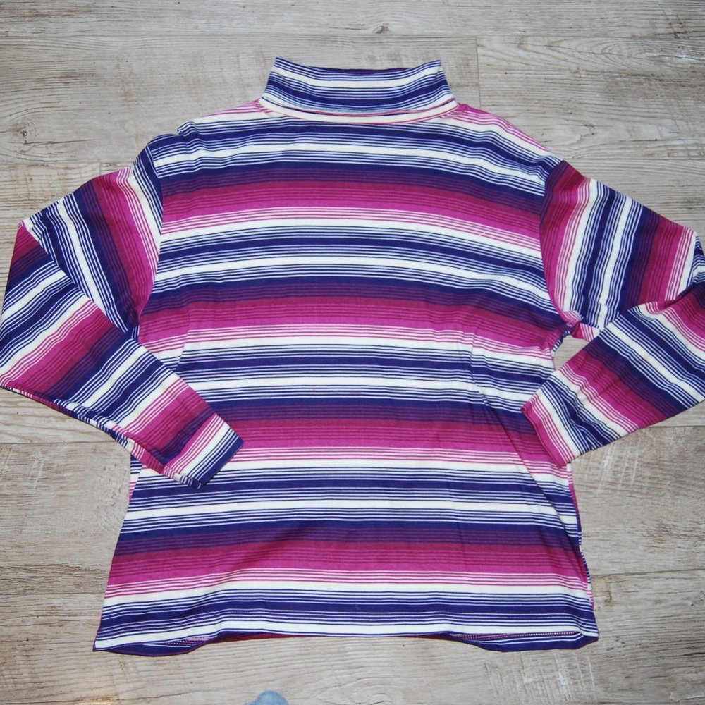 Vintage Northern Reflections striped turtleneck
